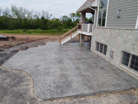 textured patio regular concrete with charcoal release